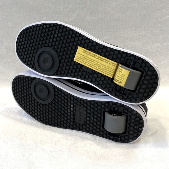 Heelys Black Canvas Roller Skate Sneaker Shoes - Picture 10 of 11